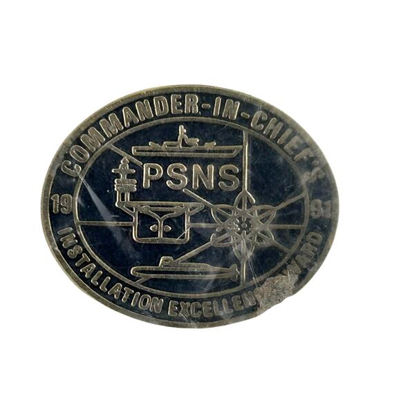 Vintage PSNS Puget Sound Naval Shipyard Commander In Chiefs 1991 Lapel Pin NEW - Picture 1 of 3